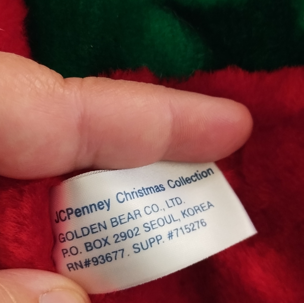 3 Vintage 1990s Quality JC Penny's Christmas Collection Plush Attached - Picture 11 of 12